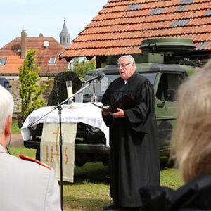 Feldgottesdienst mit Oberst a.D. Jürgen Damm als Prädikant