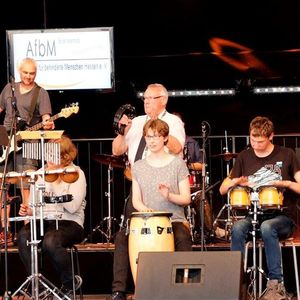 Schulband der Kegelbergschule beim Aktionstag Come Together